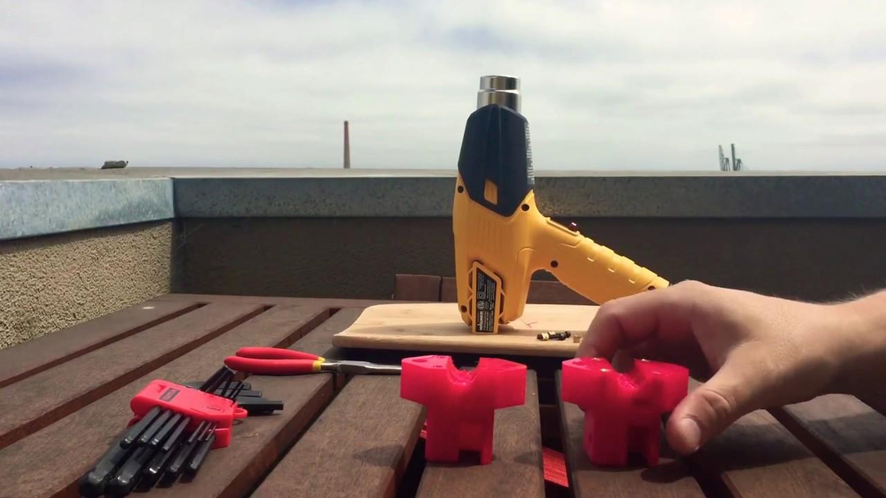 Modelagem de peça 3D com soprador termico