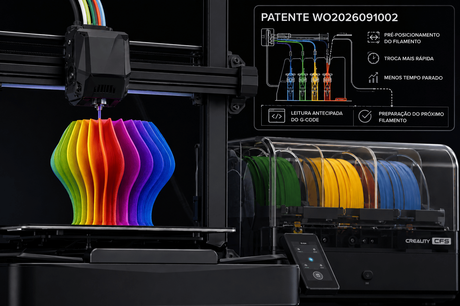 3D Magazine Nova patente da Creality