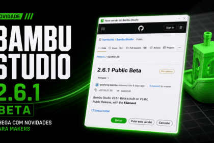 Novidade no Bambu Studio 2.6.1
