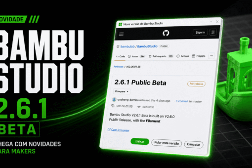 Novidade no Bambu Studio 2.6.1