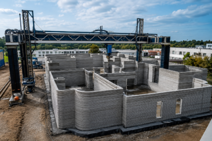 mpressora gigante ergue maior prédio de apartamentos impresso em 3D