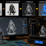 Da imagem à miniatura: o fluxo de IA que está acelerando a impressão 3D